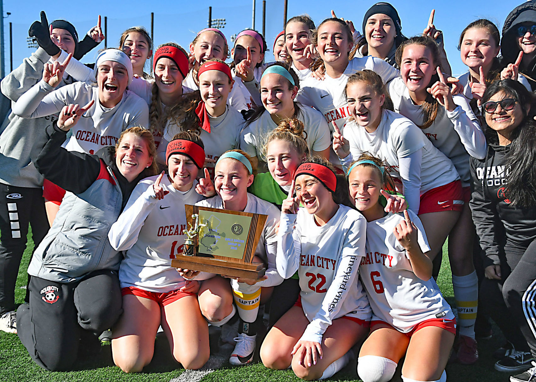 Ocean City girls soccer team photo